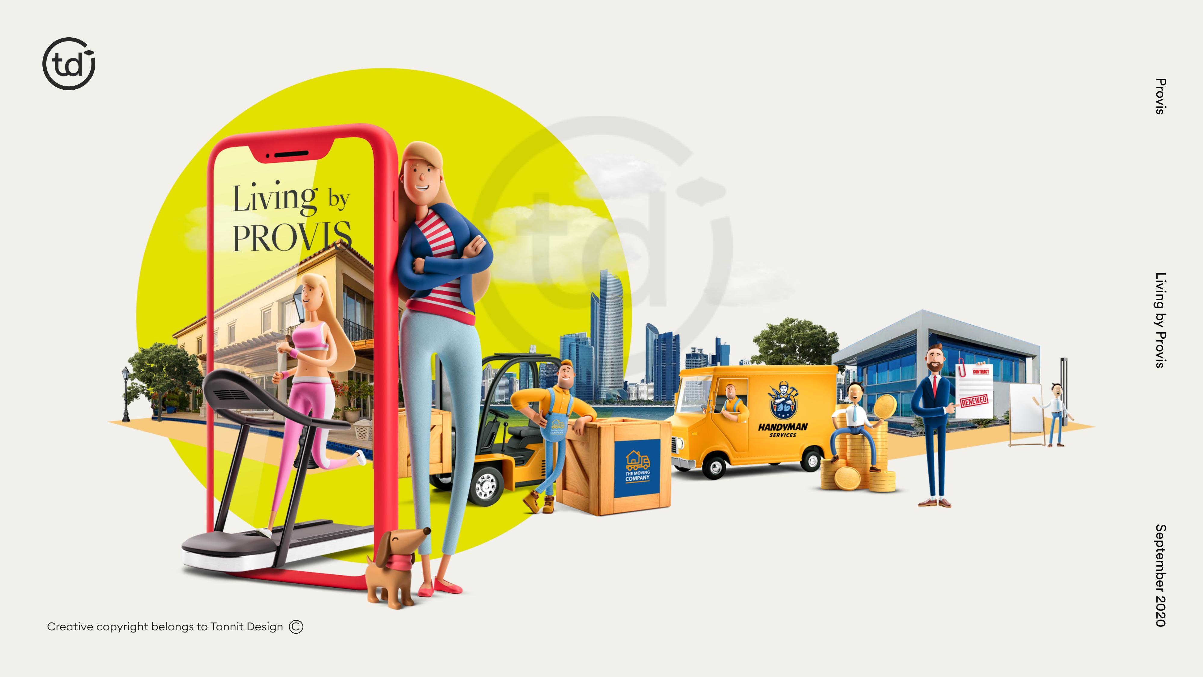 Living by Provis — The Concierge of Everything website mockup